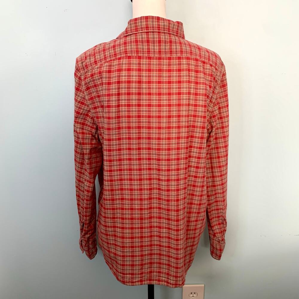 Lauren Jeans Co. Red and Green Plaid Button Down Shirt Size XL - Picture 5 of 8